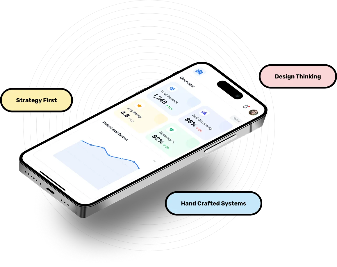 Mobile screen showing overview Page