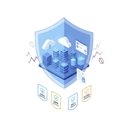 Secure by design cybersecurity architecture with cloud protection and compliance standards